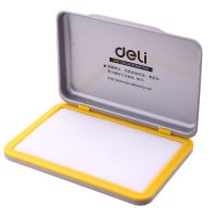 得力（deli）9894 空白印臺 快干長方形橡皮章印泥 辦公用品