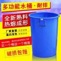 食品級(jí)帶蓋加厚塑料水桶裝米面桶化工釀酒桶發(fā)酵大號(hào)垃圾儲(chǔ)水桶160L