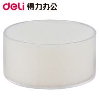 得力海綿缸9102 辦公財務用品 圓形點鈔濕手器 沾水缸 海綿材質