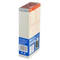 3935得力考勤卡 微電腦打卡機通用考勤白卡考勤紙考勤紙卡 100張/包
