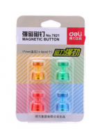 得力（deli） 得力7821磁釘 白板磁扣  強吸鐵石 7821強磁 磁粒