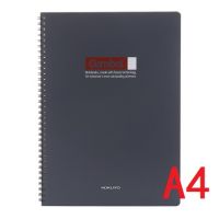 日本國譽(KOKUYO)Gambol渡邊雙螺旋裝訂PP面筆記本子/記事本7mm橫線35行 A4/80頁 顏色隨機 WCN-DS4000 筆記本 練習本 線圈本